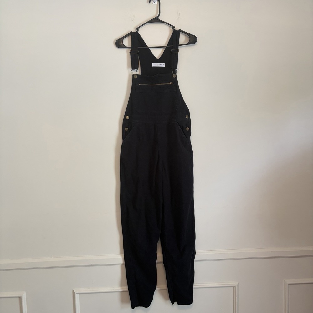 American apparel jeans VTG Black Overalls XS‎ everyday Casual Hippie Comfort